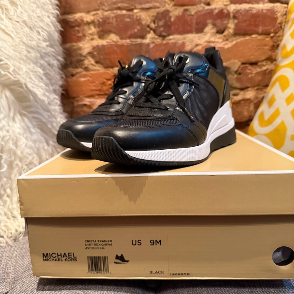 Michael Kors Black High-Top Sneakers
